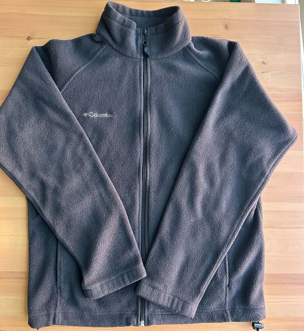 Columbia Benton Springs Full-Zip Fleece Size L Black Jacket